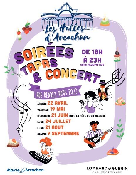 Soirée tapas au marché d'arcachon